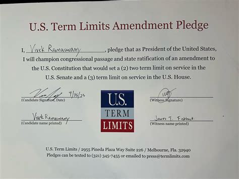 Vivek Ramaswamy Pledges to Support Congressional Term Limits Amendment ...