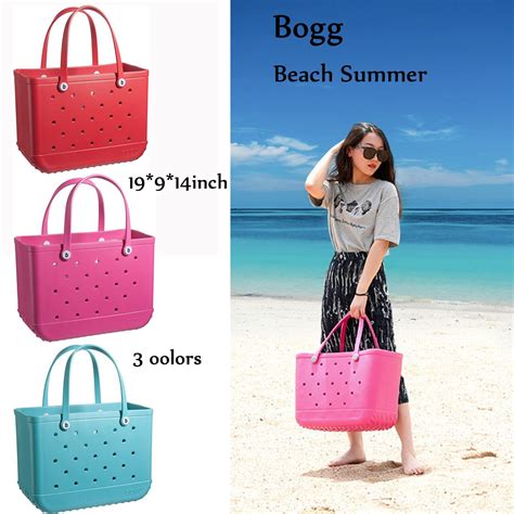 Bogg Bag Silicone Beach Tote Handbags Fashion EVA Plastic Waterproof ...