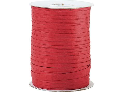 Deep Red Paper Raffia Ribbon, 250 yards | Nashville Wraps