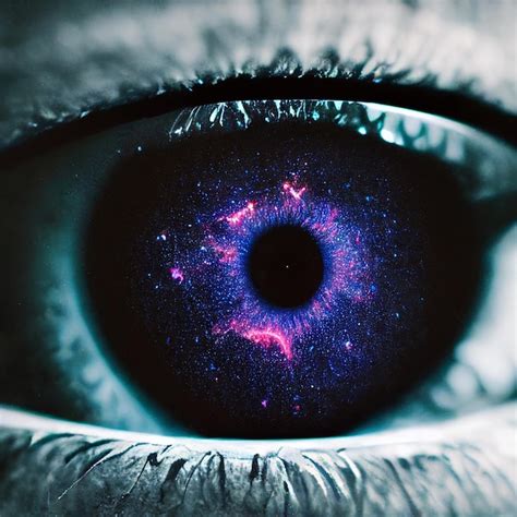 Premium Photo The Universe Is Inside The Eye