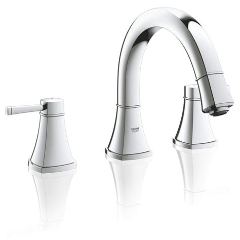 3 Hole 2 Handle Deck Mount Roman Tub Faucet