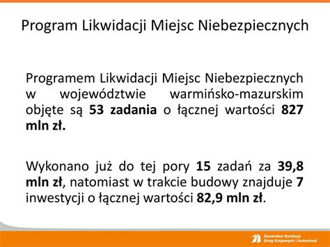 Inwestycje Na Drogach Krajowych Warmii I Mazur W Latach Ppt Pobierz