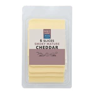 M S Smoky Mature Cheddar Slices Ocado