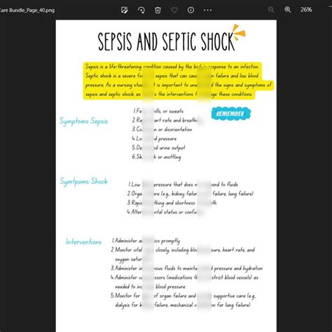 Sepsis Nclex Etsy