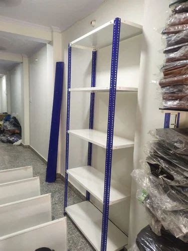 Ms Powder Coated Slotted Angle Rack For Industrial Height Ft At