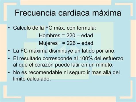 Frecuencia Cardíaca Y Ejercicio Ppt