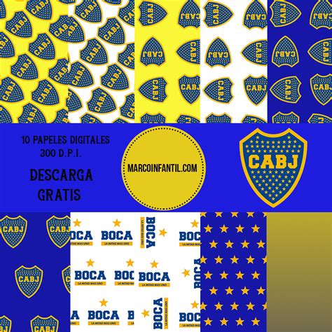 Boca Juniors Papeles Digitales Descarga Gratis Imprimibles Gratis