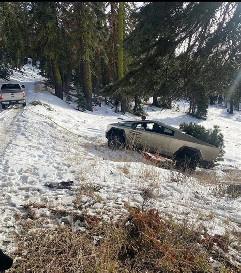 Watch A Cybertruck Get Towed By A Ford Pickup After The Tesla Appears