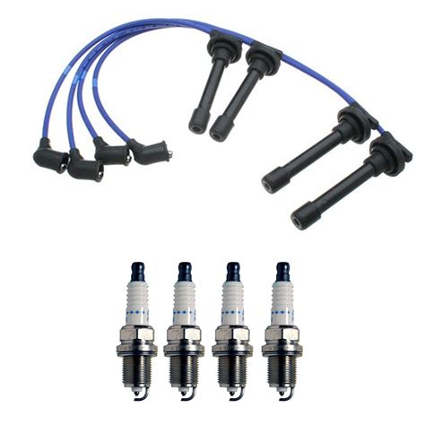 Denso Wire Set 7mm And 4 Double Platinum Spark Plugs 0044 Kit For Honda S 15l L4 Ebay