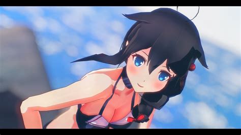 【mmd艦これ】水着時雨でdeep Blue Townへおいでよ Youtube