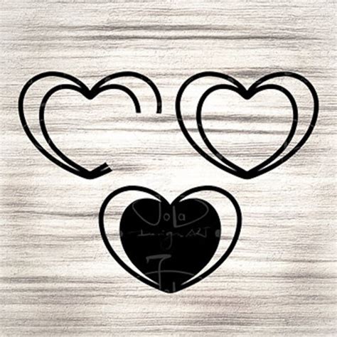 Instant Download Double Heart SVG Creativity and Fun Digital Download ...