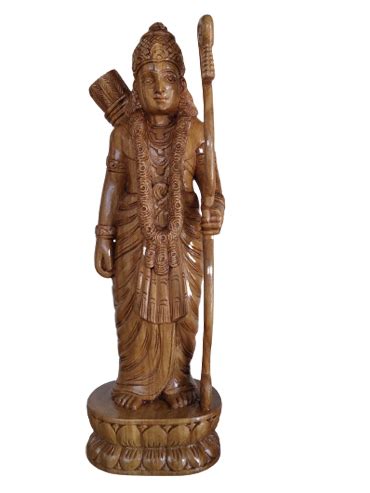 Lord Sri Rama Wooden Sculpture – artsncraftskerala.com