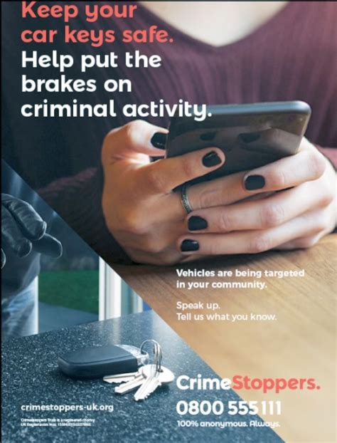 Campaign Launched By Crimestoppers After Dramatic Rise In Car Key