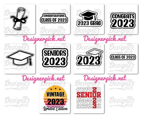 90 Senior 2023 Svg Bundle Best Quality Design Bundle