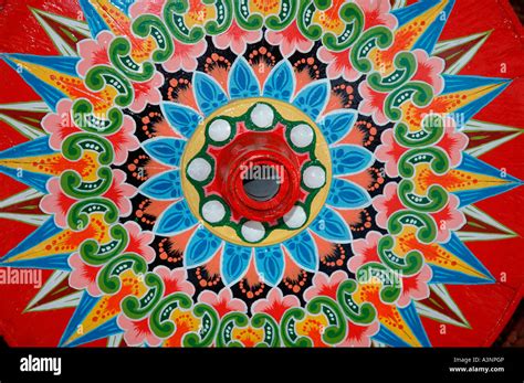 painted wheel stock photo alamy