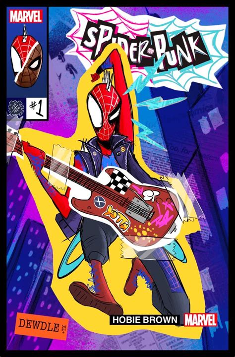 Spider Punk Fan Comic Cover By Dewdle On Newgrounds