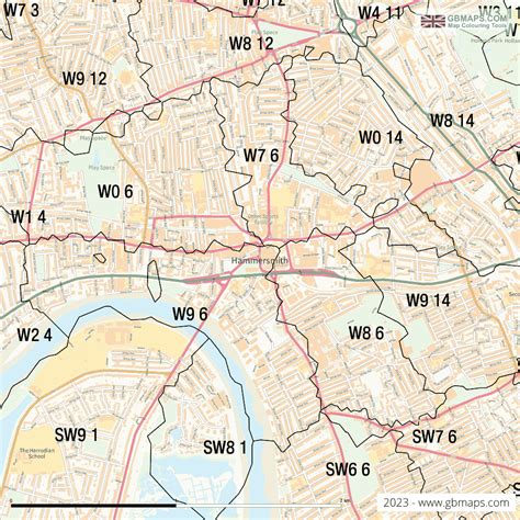 Hammersmith Vector Street Map