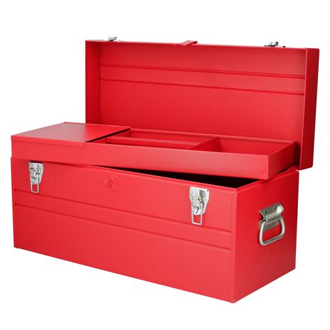 Caja Portaherramientas Metalica Color Rojo 23 X 10 X 11 Grupo Urrea