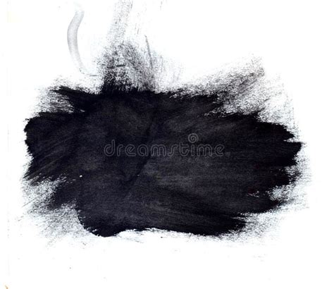 Large Black Ink Splotch Artistic Backdrop Stock Illustration Image