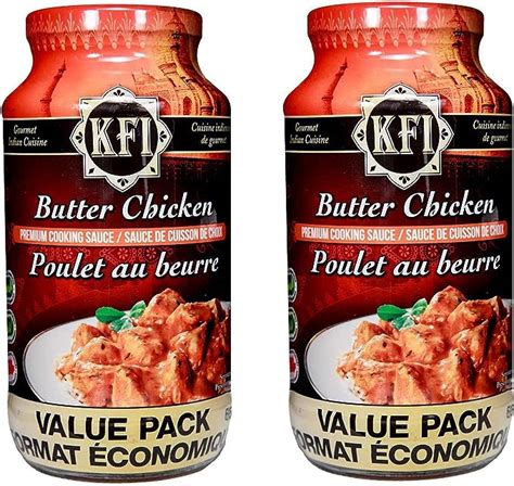 Kfi Butter Chicken Sauce 2 X 650ml Jars Amazonca Grocery And Gourmet Food