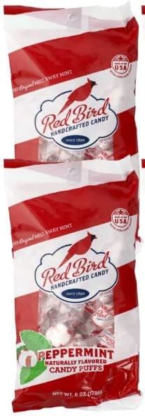 Red Bird Soft Peppermint Puffs Candy 6 Oz 2 Pack