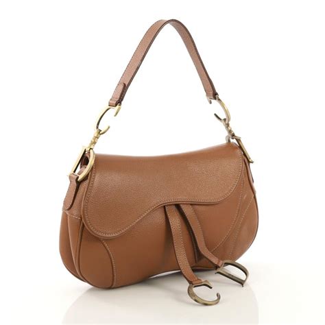 Christian Dior Vintage Double Saddle Bag Leather At 1stdibs Dior Saddle Bag