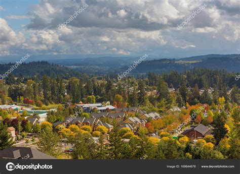 Homes in Happy Valley Oregon during Fall Season Stock Photo by ©davidgn ...