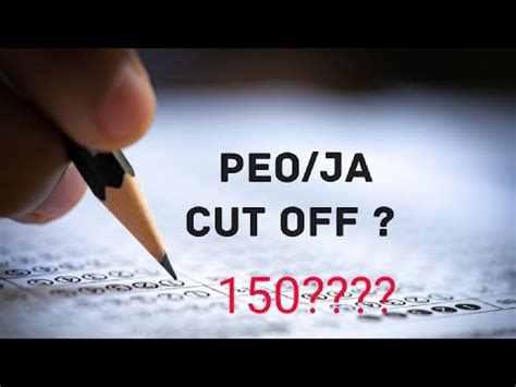 Peo Ja Cut Off Prediction Osssc Exam Youtube