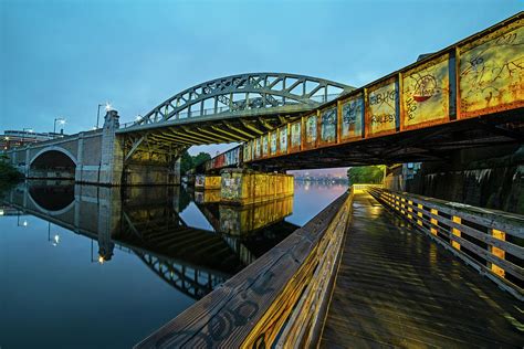 Boston Charles River Underpass Wooden Bridge BU Bridge Boston Massachusetts Photograph by Toby ...