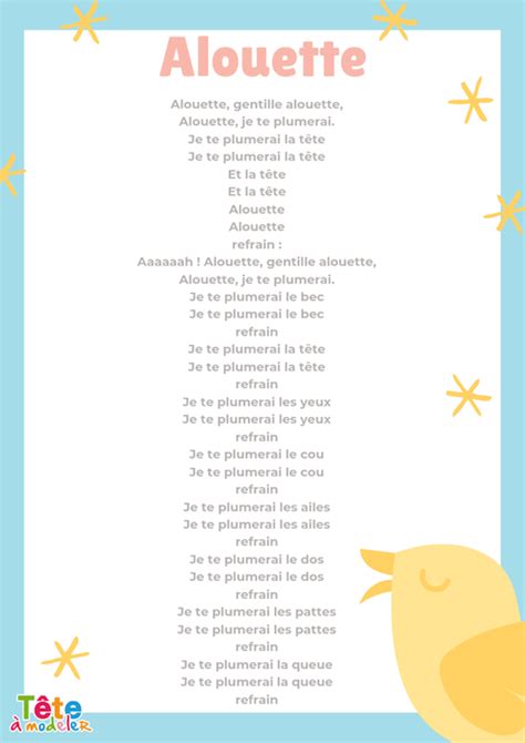 Paroles De Chansons Fran Aises A Imprimer