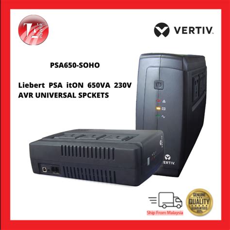 Liebert PSA ItON 650VA 230A AVR Universal Socket PSA650 SOHO Lazada