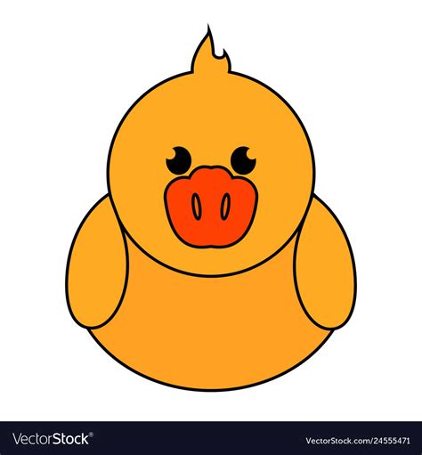 Abstract Cute Duck Royalty Free Vector Image VectorStock