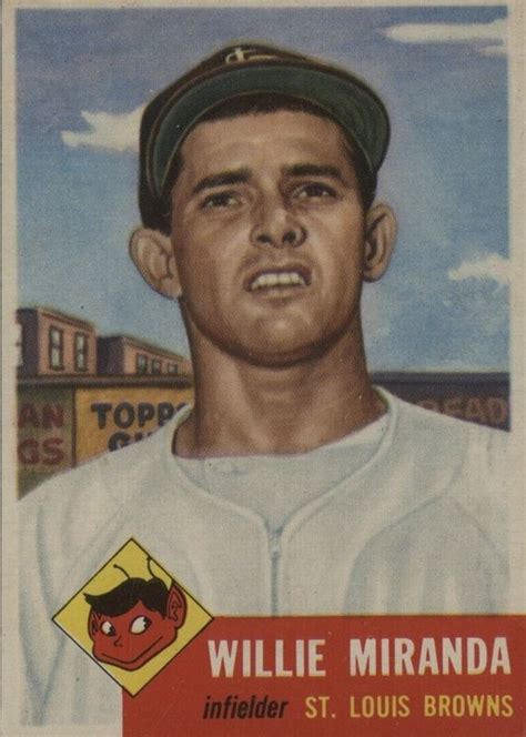 Willie Miranda Baseball Cards Price Guide Sports Card Investor