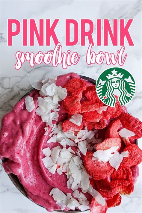 Pink Drink Smoothie Bowl Nicole The Nomad