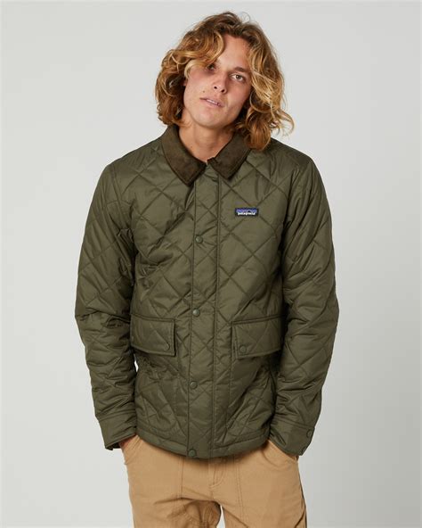 Patagonia Mens Diamond Quilted Jacket Green Surfstitch