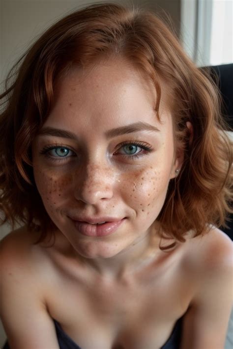 Ginger Curly Biting Lip AI Porn