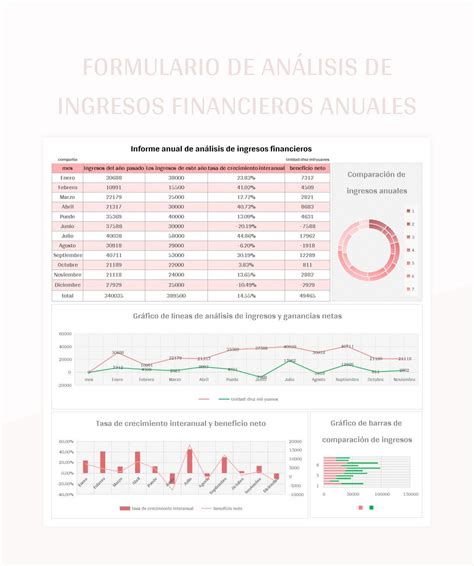 Plantilla De Excel Formulario De An Lisis De Ingresos Financieros