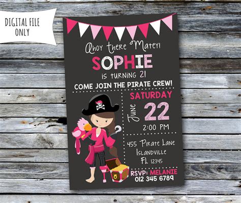 Pirate Birthday Invitation 14 Examples How To Create