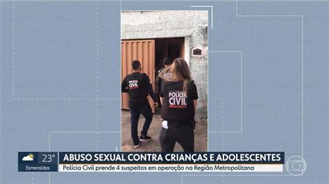 Vídeo Polícia Civil Faz Operação Para Combater Abuso Sexual Contra