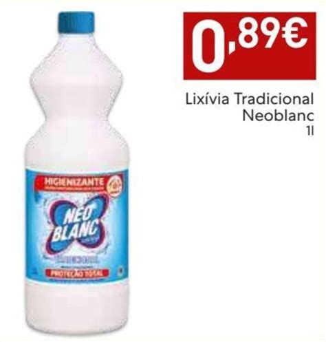 Promoção Lixívia Tradicional Neoblanc 1L em Amanhecer