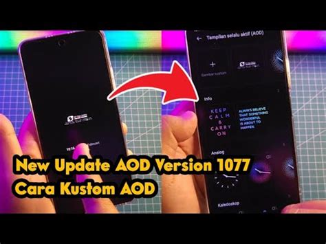 New Update AOD Versi Terbaru Dan Cara Custom AOD Always On Display