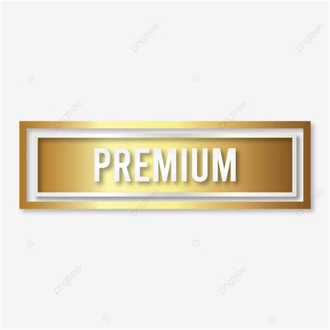 Premium Button Vector Illustration Golden Premium Premium Button