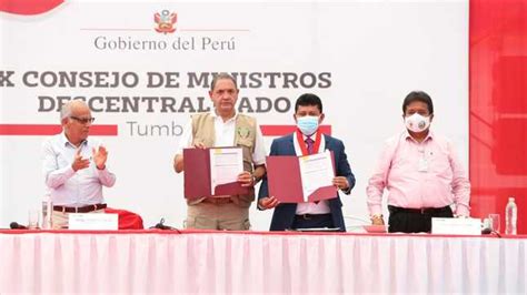 Ministerio De Defensa Y Gobierno Regional De Tumbes Suscriben Convenio