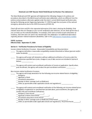 Fillable Online Illinois Magi Based Verification Plan Addendum