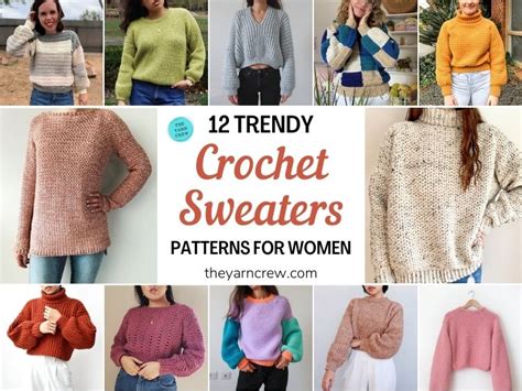 15 Crochet Sweater Patterns To Keep You Warm This Winter Atelier Yuwa