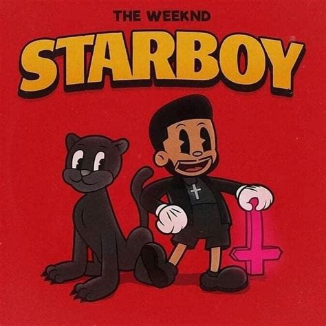 STARBOY Album Artwork Cover Art The Weeknd Drawing The Weeknd Poster