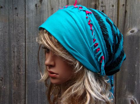 BLACK BLUE TAM Ladies Women Beanie Hat Spring Summer Cotton