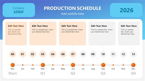 Production Schedule PowerPoint Template