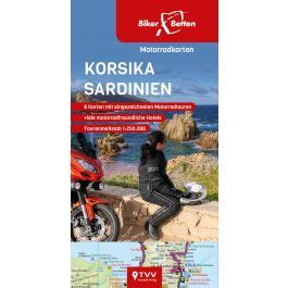 Motorradkarten Set Korsika Sardinien Freytag Berndt