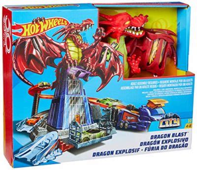 Sconfiggi Il Dragone Playset Per Macchinine Con Lanciatore Mobile Hot Wheels Giochi Dinosauri
